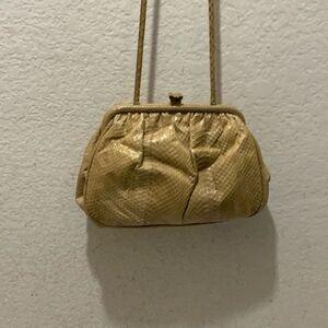 Neiman Marcus Vintage Small Shoulder Bag in Tan Taupe